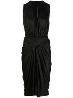 Rick Owens Lilies платье с глубоким вырезом и запахом