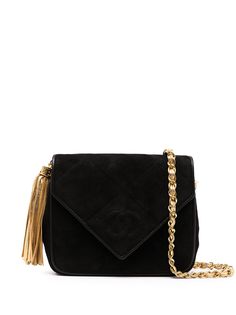 Chanel Pre-Owned сумка через плечо 1990-х годов с кисточкой