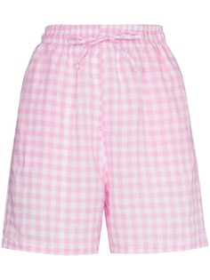 Frankies Bikinis пижамные шорты Lou в клетку гингем
