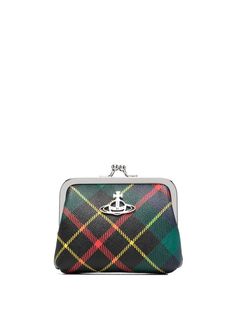 Vivienne Westwood кошелек в клетку с логотипом