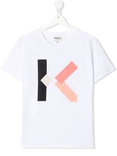 Kenzo Kids футболка из органического хлопка с логотипом