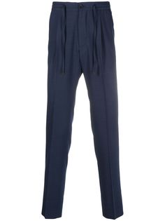 Corneliani прямые брюки с эластичным поясом