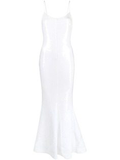Alexandre Vauthier расклешенное платье с пайетками