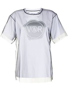 Viktor & Rolf многослойная футболка из джерси и тюля