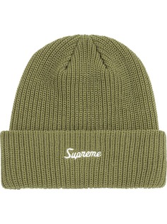 Supreme шапка бини крупной вязки