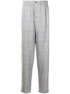 Giorgio Armani зауженные брюки в клетку Windowpane