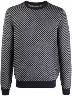 Emporio Armani джемпер в диагональную полоску