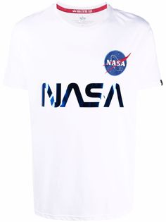 Alpha Industries футболка со светоотражающим принтом NASA