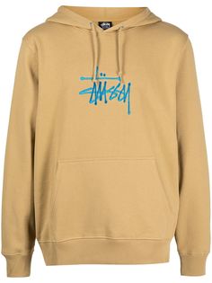 Stussy худи с вышитым логотипом