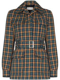 Wales Bonner клетчатая куртка Savanna в стиле милитари