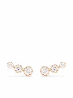 Dinny Hall серьги-гвоздики Elyhara из желтого золота с бриллиантами