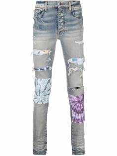 AMIRI джинсы с нашивками и прорезями