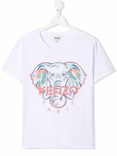 Kenzo Kids футболка с принтом
