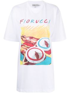 Fiorucci платье-футболка Sunbathing с принтом