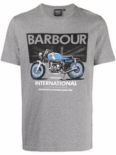 Barbour футболка с графичным принтом