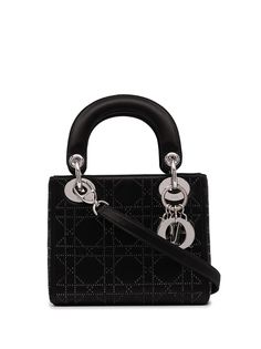 Christian Dior сумка Lady Dior pre-owned со стразами