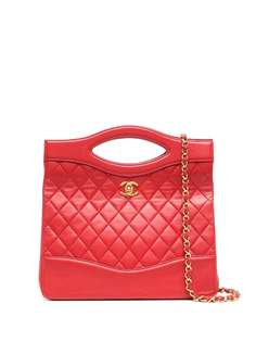 Chanel Pre-Owned стеганая сумка 1990-х годов с логотипом CC