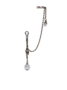 Alexander McQueen серьга-кафф с декором Skull