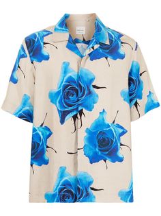 PAUL SMITH рубашка с цветочным принтом