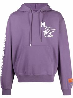 Heron Preston худи оверсайз с принтом Heron