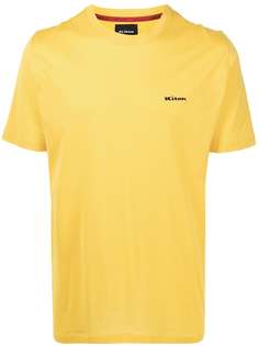 Kiton футболка с вышитым логотипом