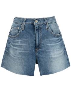 AG Jeans джинсовые шорты Haley с вырезами