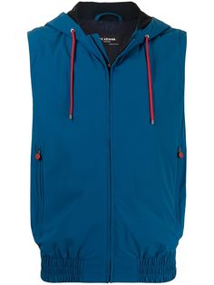 Kiton жилет с капюшоном и кулиской