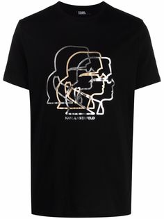 Karl Lagerfeld футболка с принтом Karl