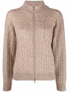 Brunello Cucinelli кардиган фактурной вязки с декором Monili