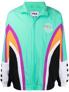 Fila куртка в стиле колор-блок на молнии