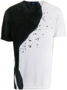 Kiton футболка с эффектом разбрызганной краски