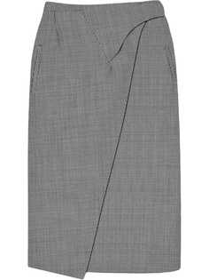 WARDROBE.NYC юбка миди в ломаную клетку