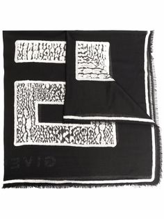 Givenchy кашемировый шарф с логотипом