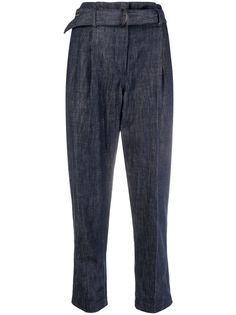 Brunello Cucinelli укороченные брюки с завышенной талией