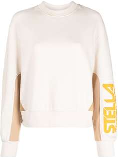 Stella McCartney толстовка в стиле колор-блок с логотипом