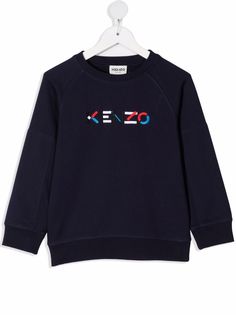 Kenzo Kids толстовка с вышитым логотипом