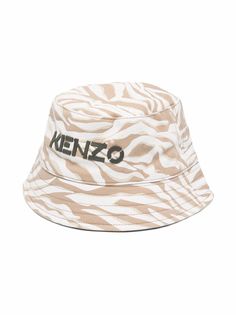 Kenzo Kids панама с зебровым принтом