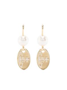 Vivienne Westwood crystal-embellished faux pearl earrings