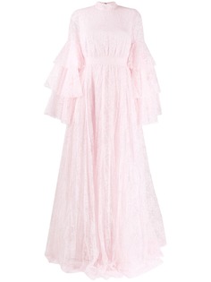 Giambattista Valli кружевное платье с оборками