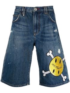 Philipp Plein джинсовые шорты Smile St. Tropez-fit