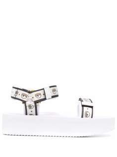 Chiara Ferragni Logomania platform sandals