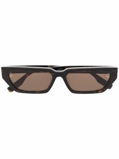Mcq By Alexander Mcqueen Eyewear tortoiseshell rectangle-frame sunglasses