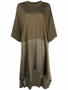 MM6 Maison Margiela panelled tonal T-shirt dress