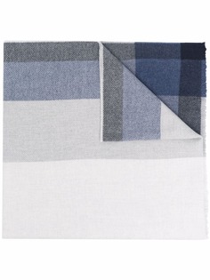 Brunello Cucinelli check cashmere blend scarf