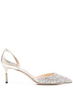 Jimmy Choo glitter-detail pointed-toe pumps