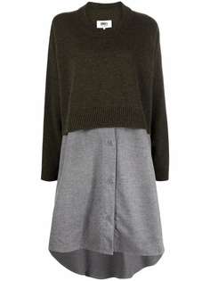 MM6 Maison Margiela panelled jumper dress