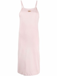 Nike gold-logo fitted vest dress