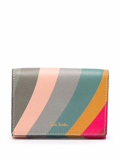 PAUL SMITH logo stripe-print wallet