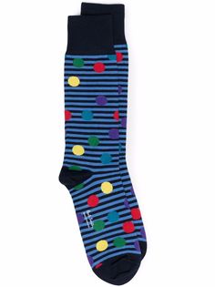 PAUL SMITH striped polka-dot socks