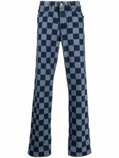 Marcelo Burlon County of Milan checkerboard-print straight-leg jeans